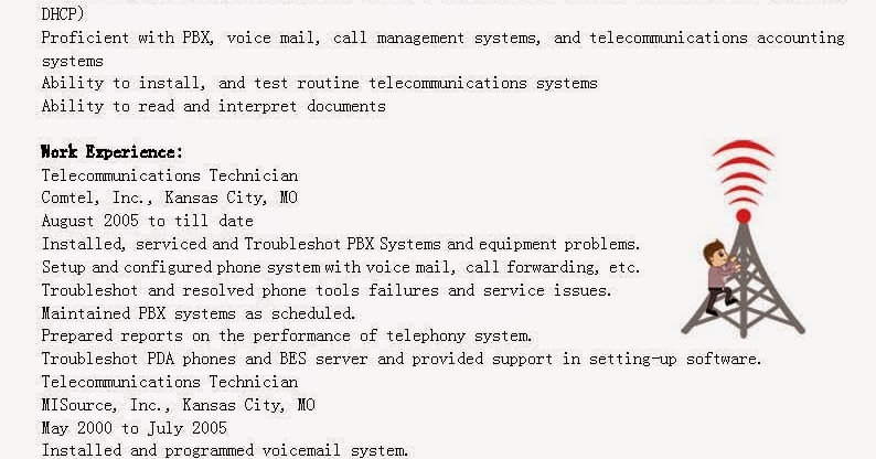 Telecom provisioning resume